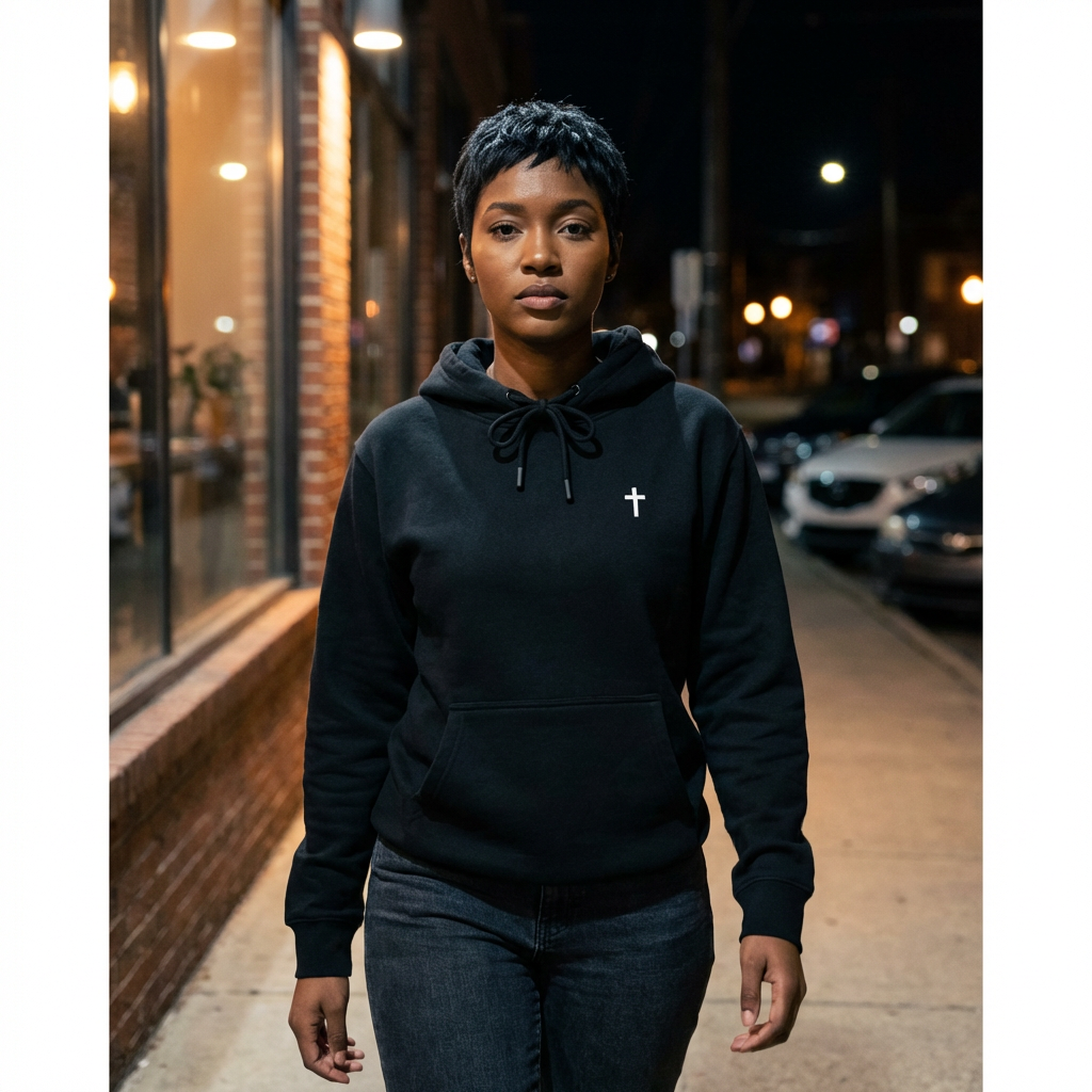 Cross Hoodie - White